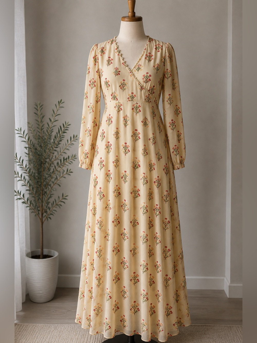 Vintage Maxi Dress- Size L